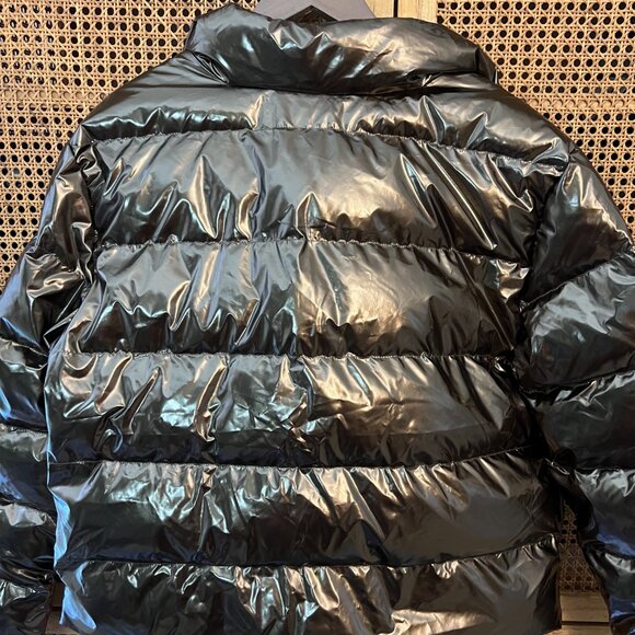 TCEC Faux Sherpa-lined Metallic Puffer Jacket - NWT - Picture 2 of 9